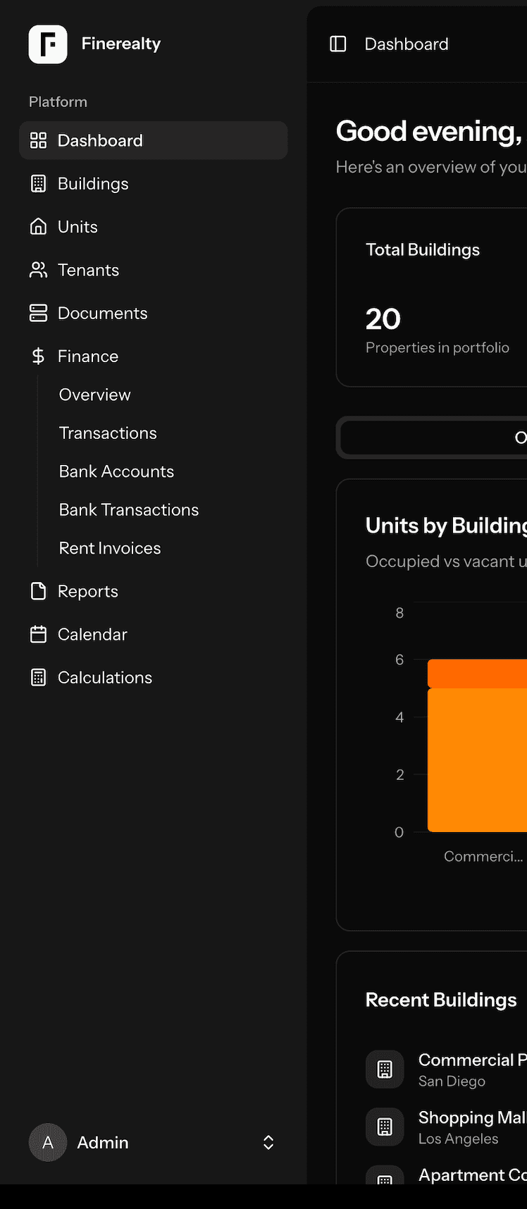 Finerealty mobile workflow screenshot